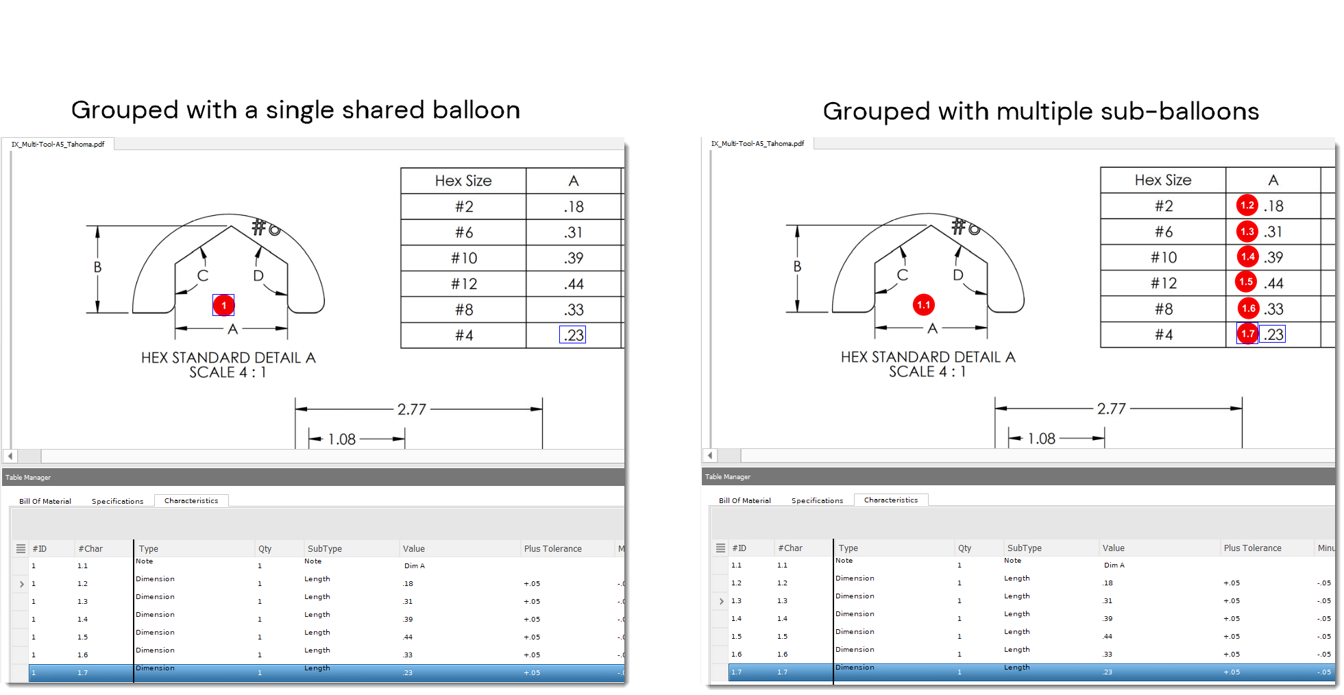 How to work with tables in InspectionXpert